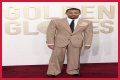 Tyler James Williams Dons Pin-striped Suit at Golden Globes 2024